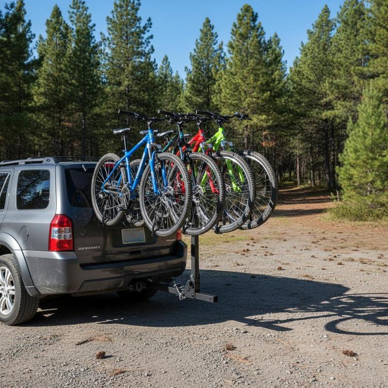 Outdoor Adventure Vehicles - Vehicle Bicycle Carrier 4-Bike Capacity For