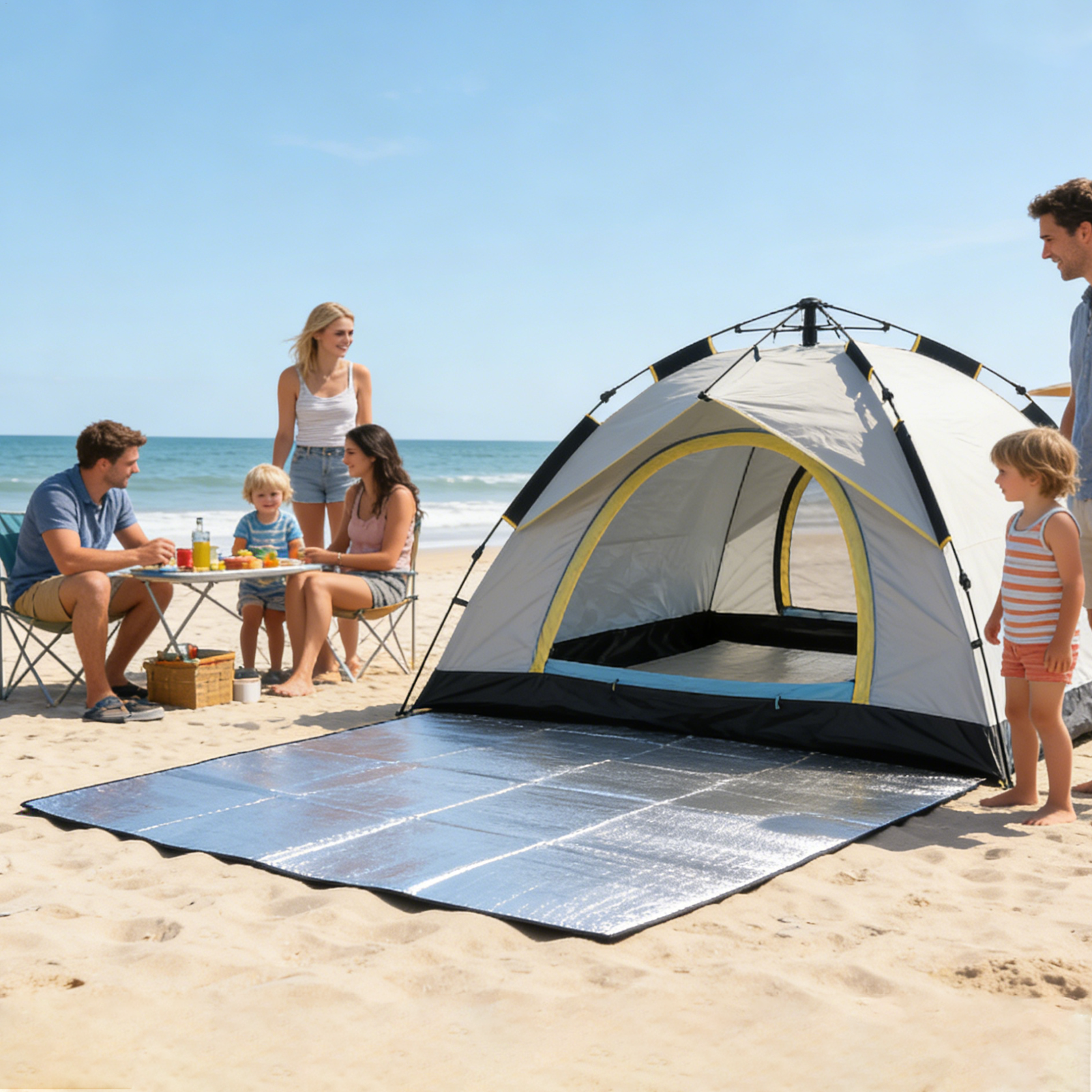 Outdoor Adventure Hunt - Sleeping Mat Camping 6.5x6.5ft Waterproof Insulated