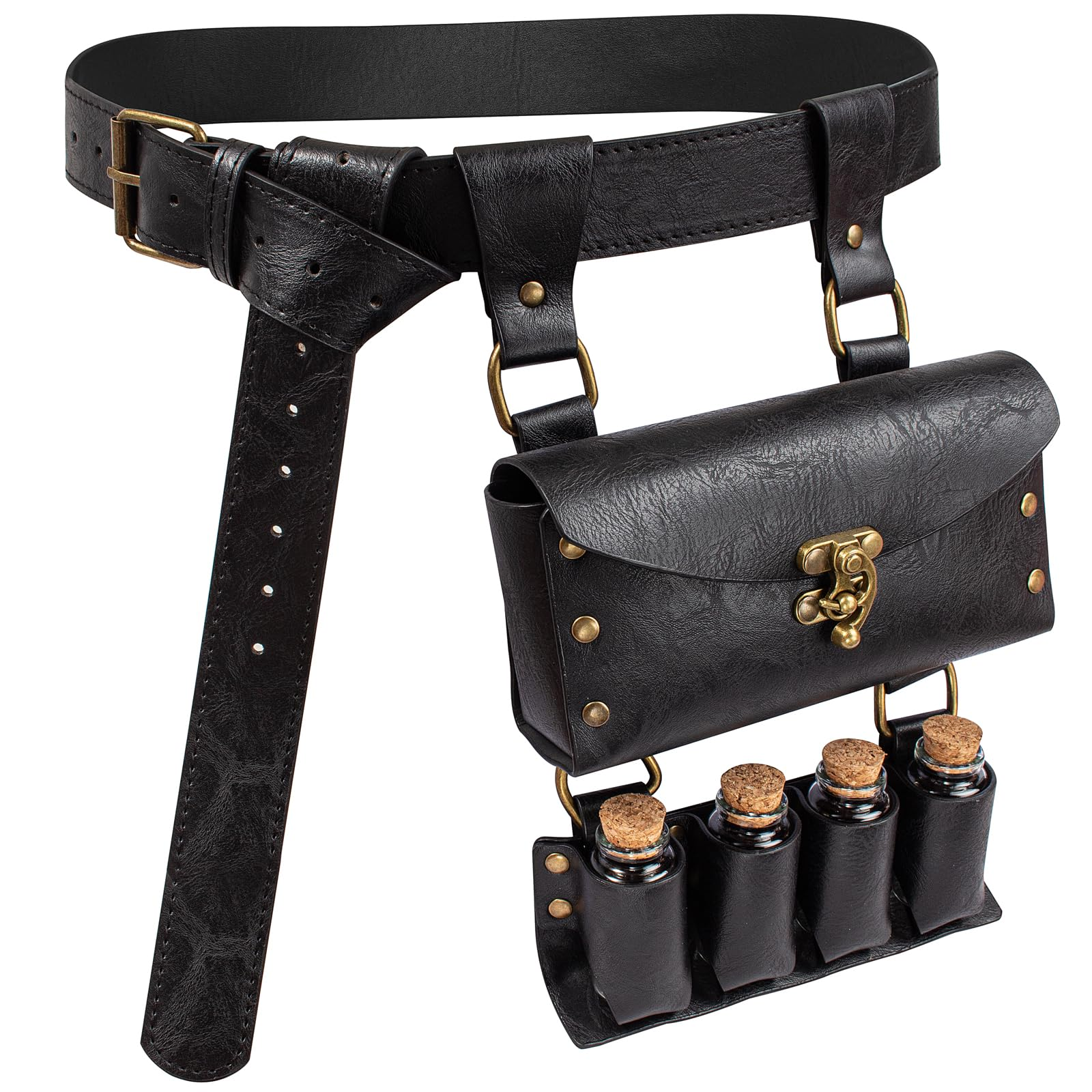 Outdoor Adventure Kit - Medieval Retro Steampunk Studded Faux Leather