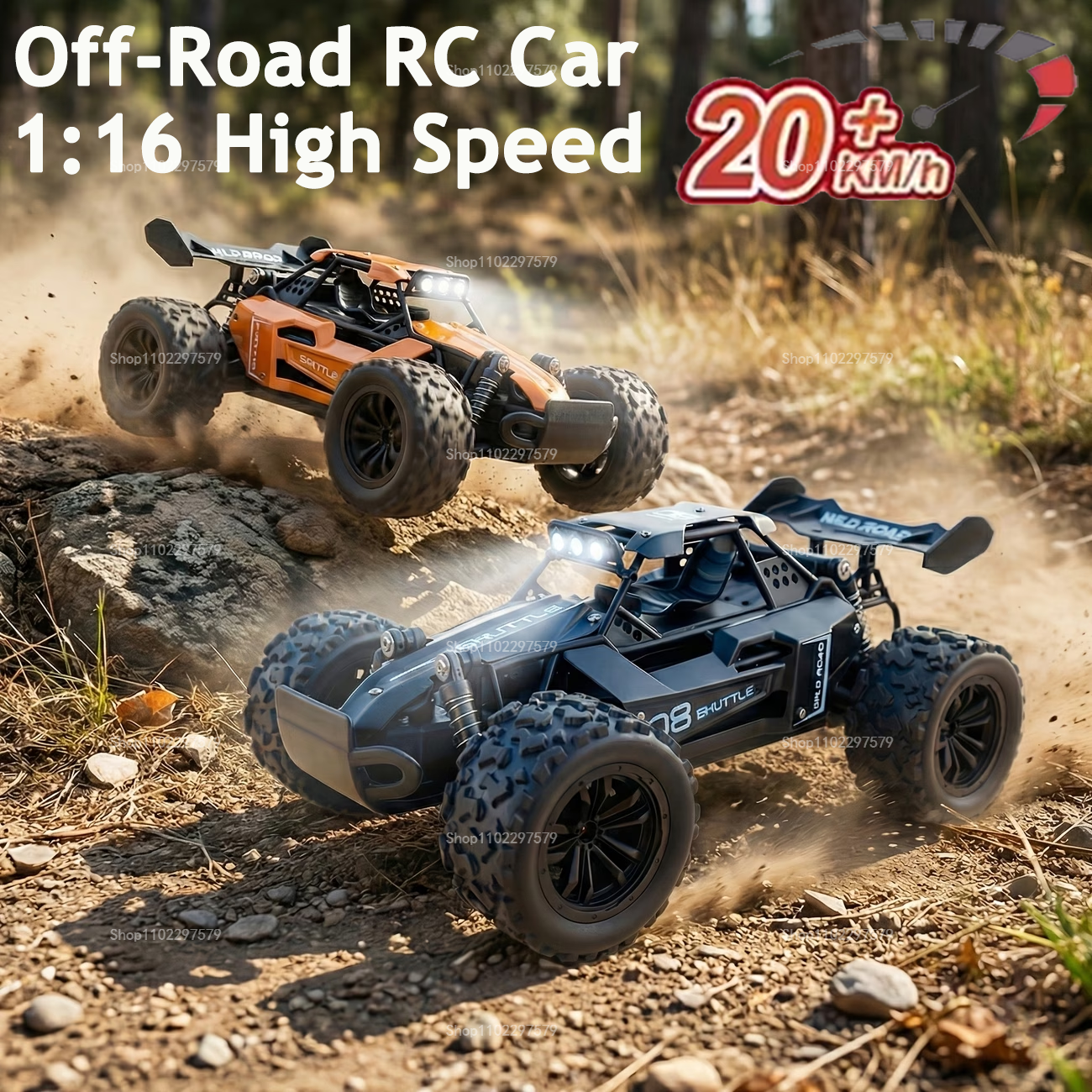 Outdoor Adventure Vehicles - RC Monster Truck 1:16 Scale Remote