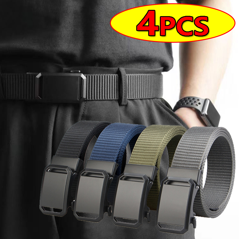 Outdoor Adventure Hunt - Tactical Belt Men Canvas Automatic Buckle