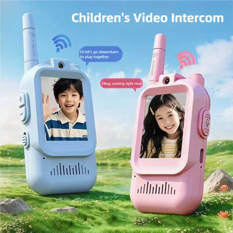Outdoor Adventure With Kids - 2pcs Kids Video Walkie Talkie Rechargeable
