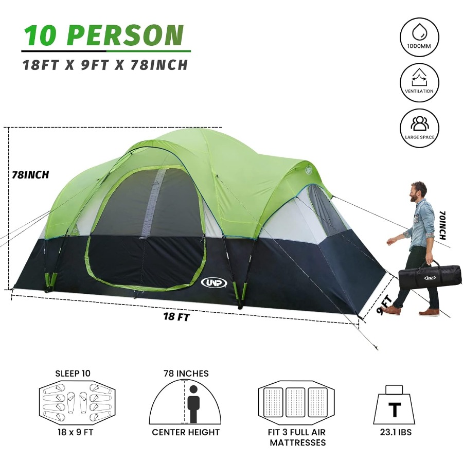 10Person Family Camping Tent f – обзор и цена Outdoor Adventure Festival