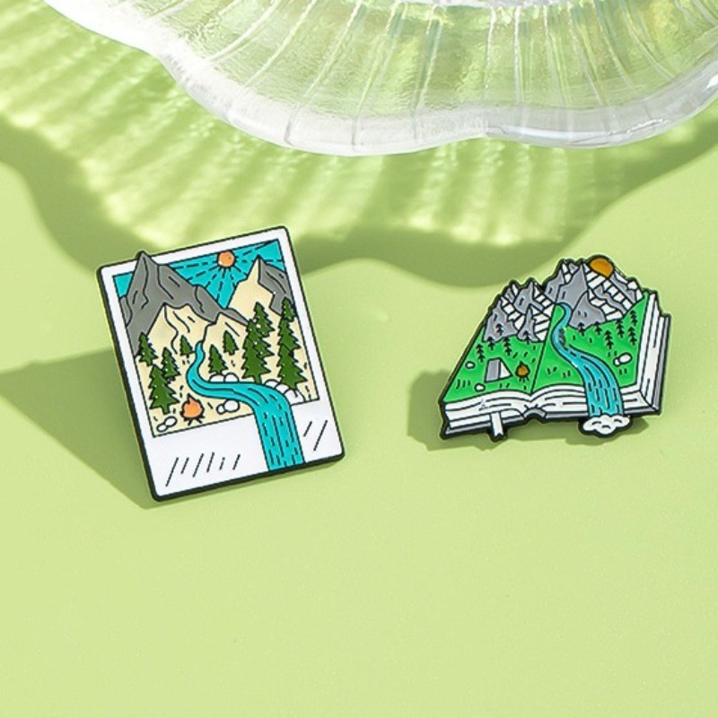 Adventure-Themed Enamel Pins:  – обзор и цена Outdoor Adventure Books