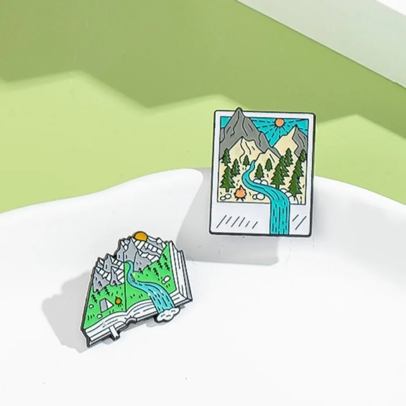 Adventure-Themed Enamel Pins:  – обзор и цена Outdoor Adventure Books