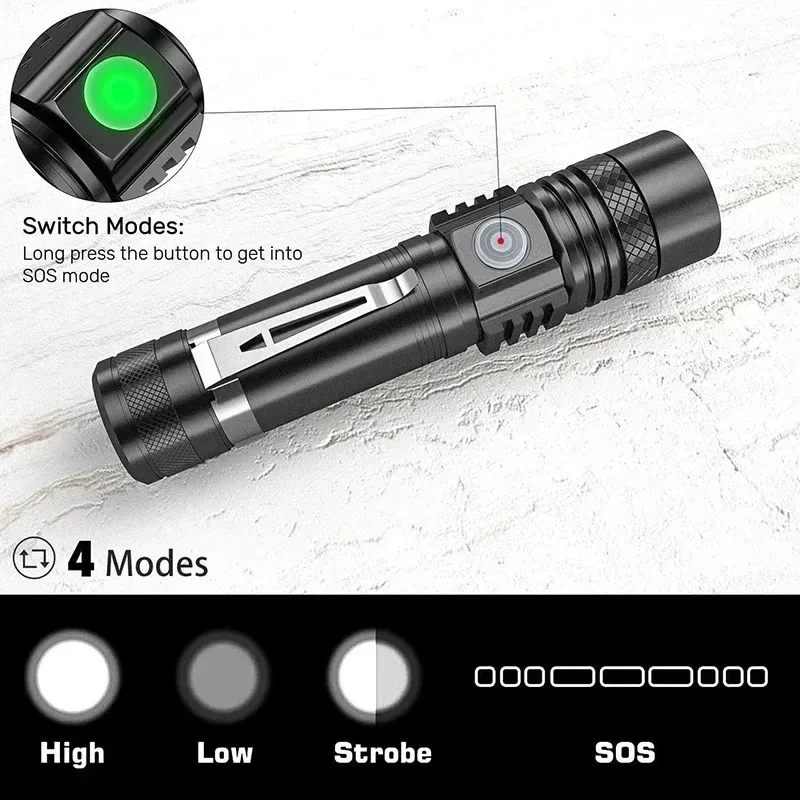 Rechargeable T6 Handheld Flash – обзор и цена Outdoor Adventure Hiking