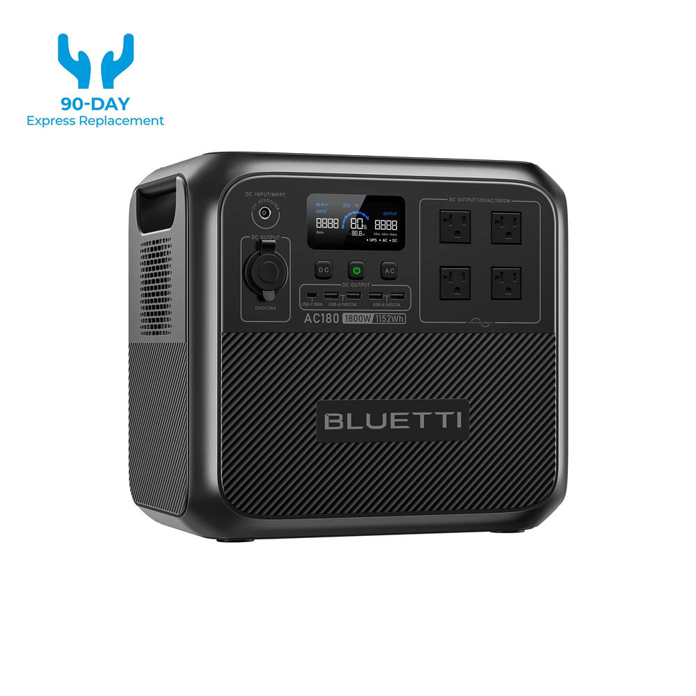 【RENEW】BLUETTI AC180 Solar Por – обзор и цена Outdoor Adventure Kit