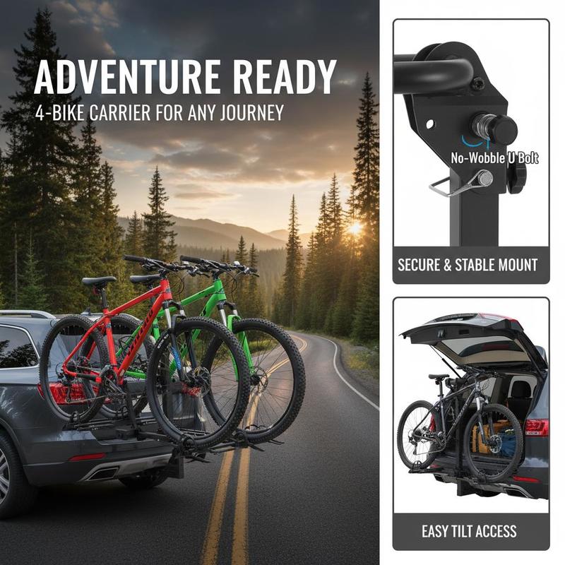 Vehicle Bicycle Carrier 4-Bike – обзор и цена Outdoor Adventure Vehicles