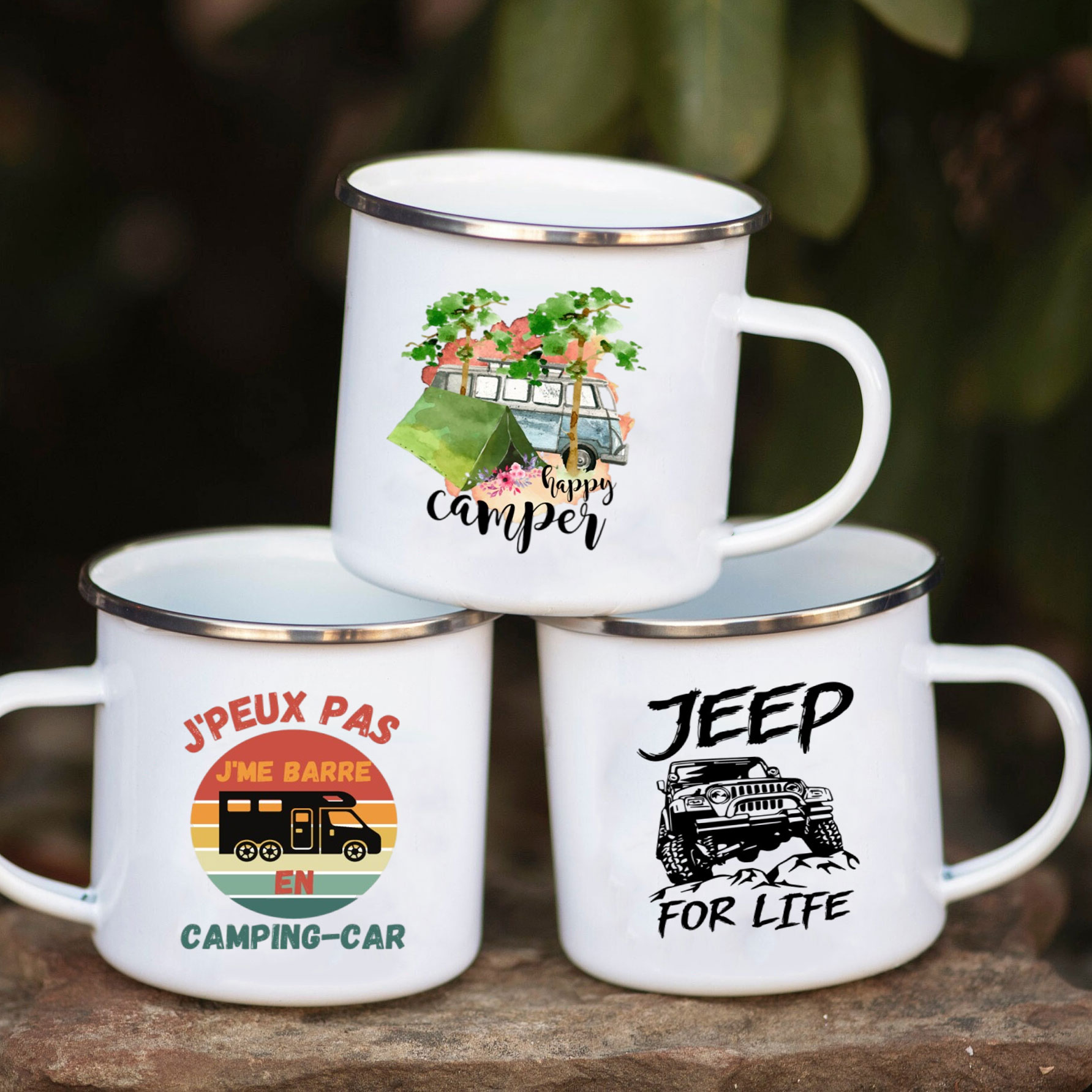 Camping Car Enamel Mug Adventu – обзор и цена Outdoor Adventure Ideas