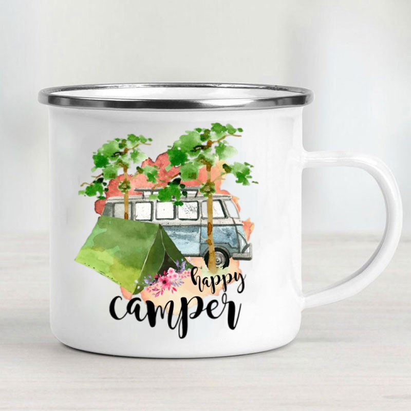 Camping Car Enamel Mug Adventu – обзор и цена Outdoor Adventure Ideas