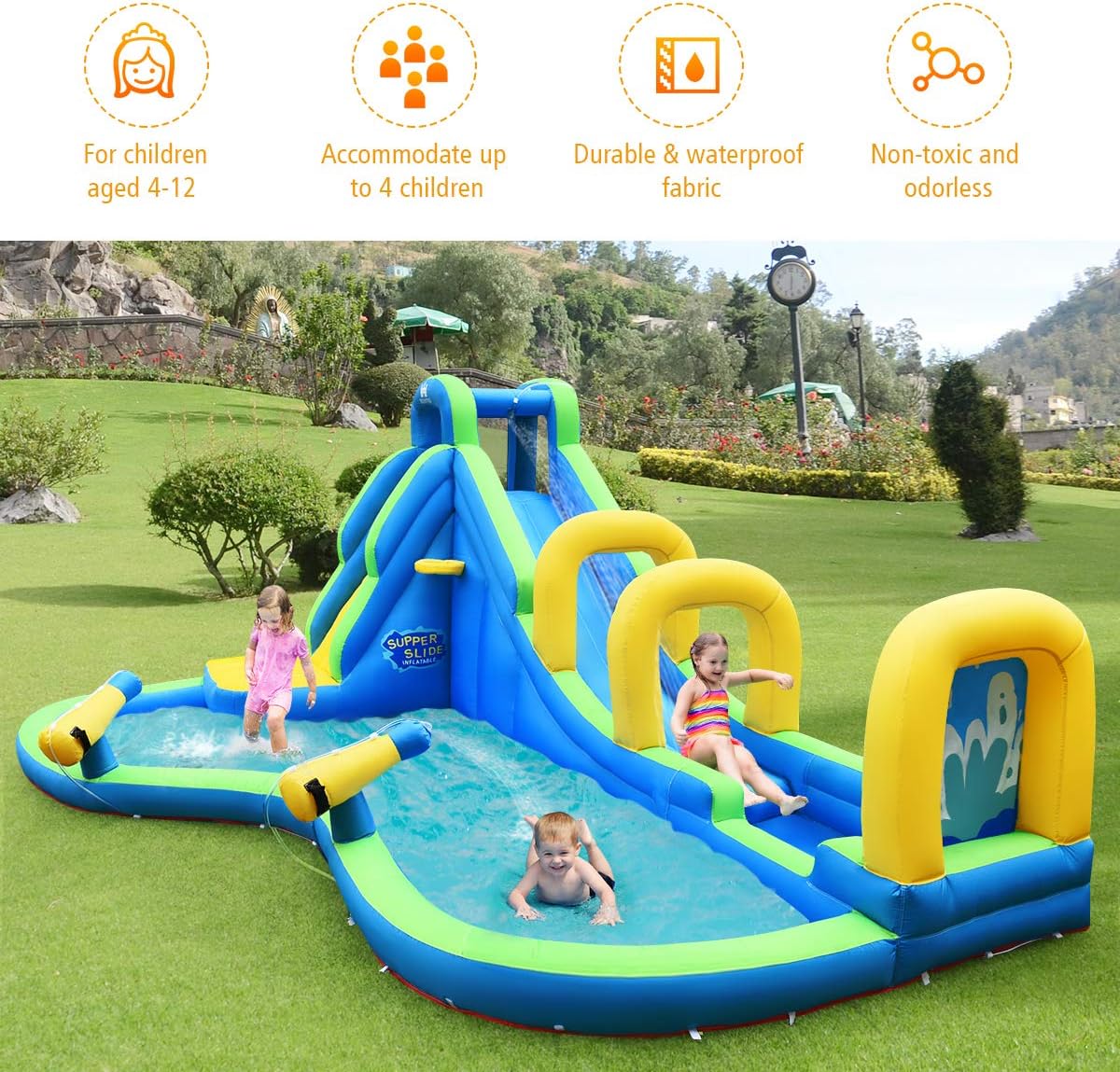 Inflatable Water Slide, Advent – обзор и цена Outdoor Adventure Recreation