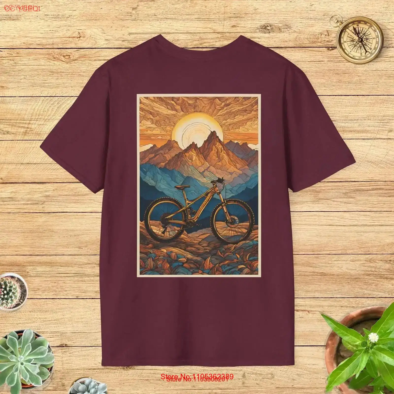Scenic Mountain Bike Art T Shi – обзор и цена Outdoor Adventure Ideas